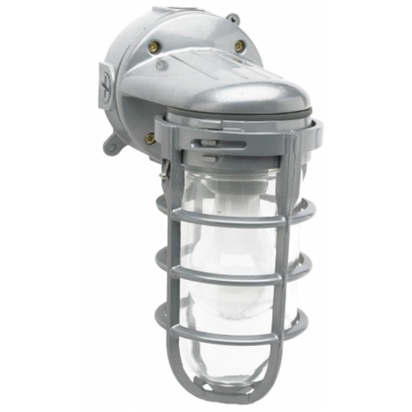 Southwire Coleman Cable L1707 100 Watt Silver Outdoor Weatherproof Industrial Light With W L1707